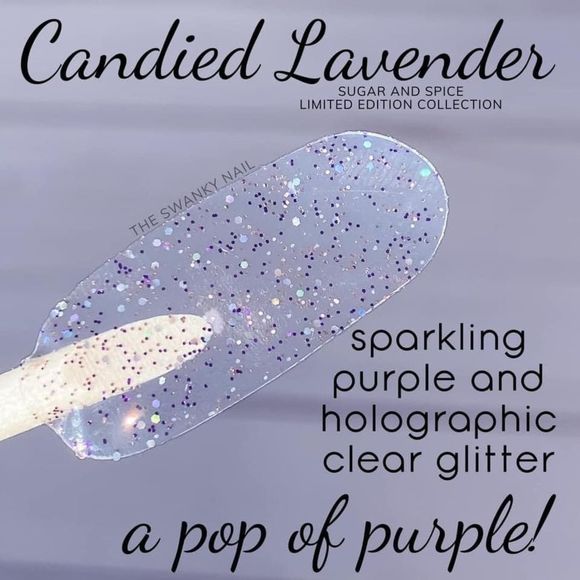 Color Street | Candied Lavender a purple glitter overlay nail strips - Picture 10 of 12